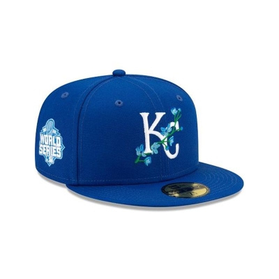 Sapca New Era Kansas City Royals MLB Side Patch Bloom 59FIFTY Fitted - Albastri